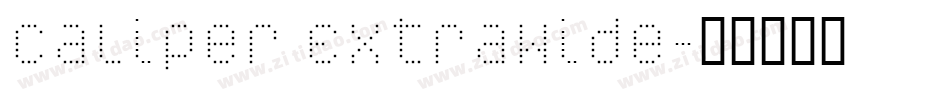 Caliper ExtraWide字体转换